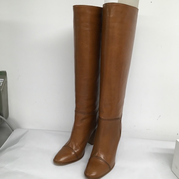 Marc Jacobs  Runway 2020  Tan Boots long, high heel Sz 38 US 7-7.5 New In Box - Picture 16 of 16
